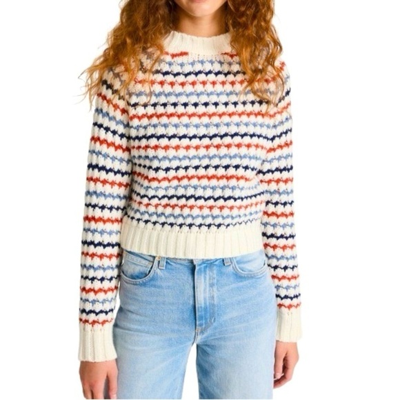 🔥 SUNDRY RAGLAN STRIPED SWEATER SIZE 1 - Picture 1 of 6